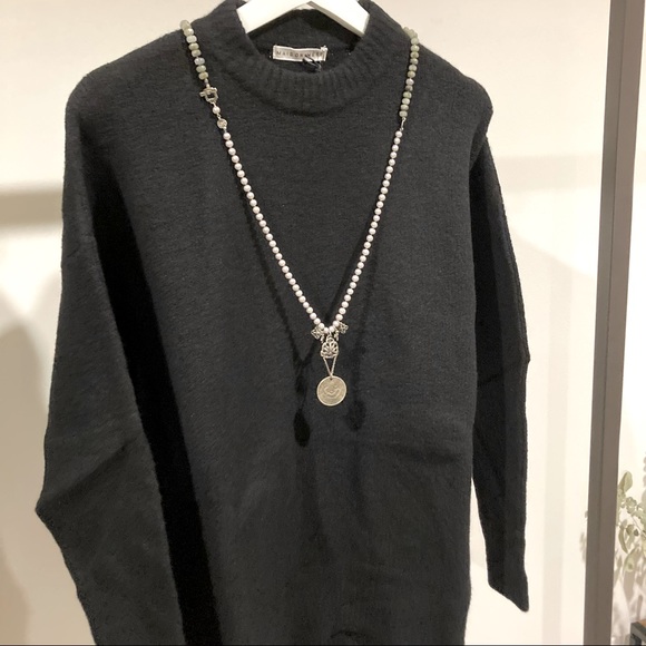 MAISON MERE BLACK CASHMERE SWEATER DRESS - Picture 5 of 5